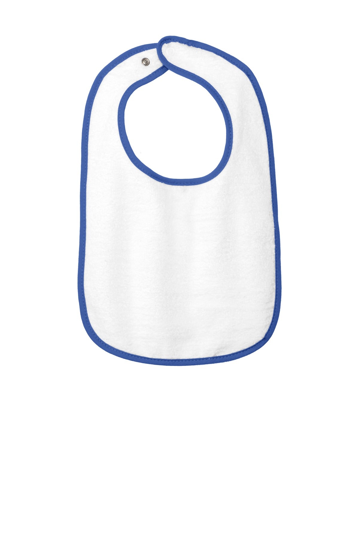 Rabbit Skins Infant Contrast Trim Terry Bib. RS1003 Rabbit Skins