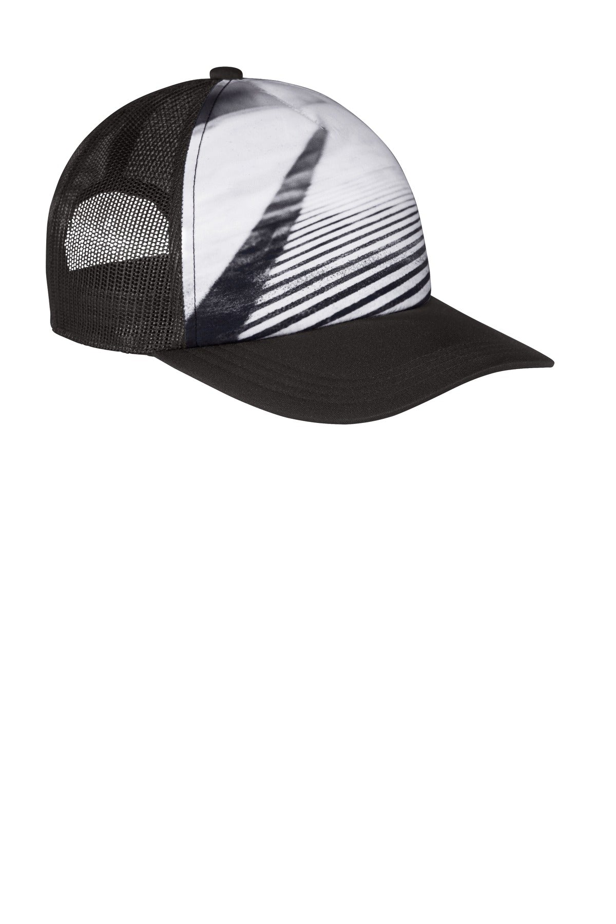 Port Authority Photo Real Snapback Trucker Cap. C950 Unisex Accessories Hats & Caps