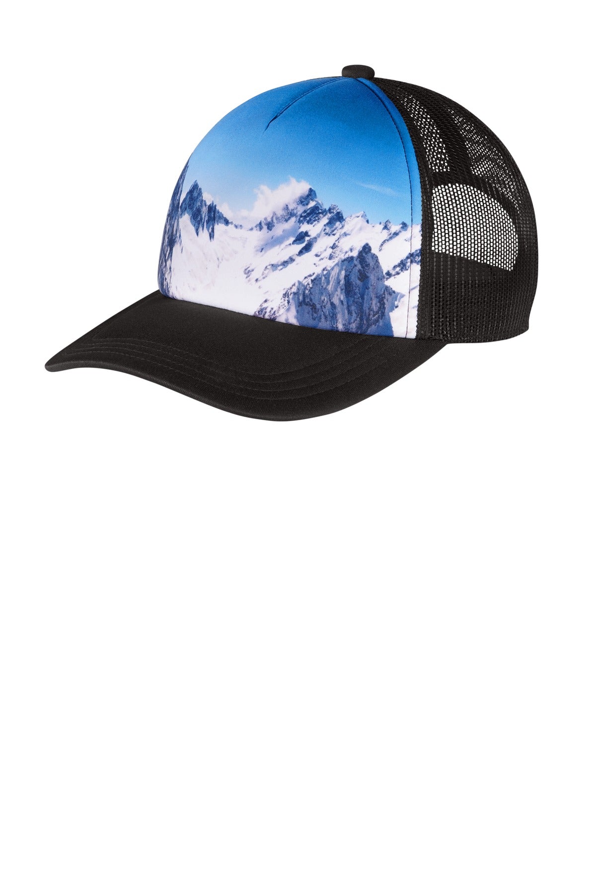 Port Authority Photo Real Snapback Trucker Cap. C950 Unisex Accessories Hats & Caps