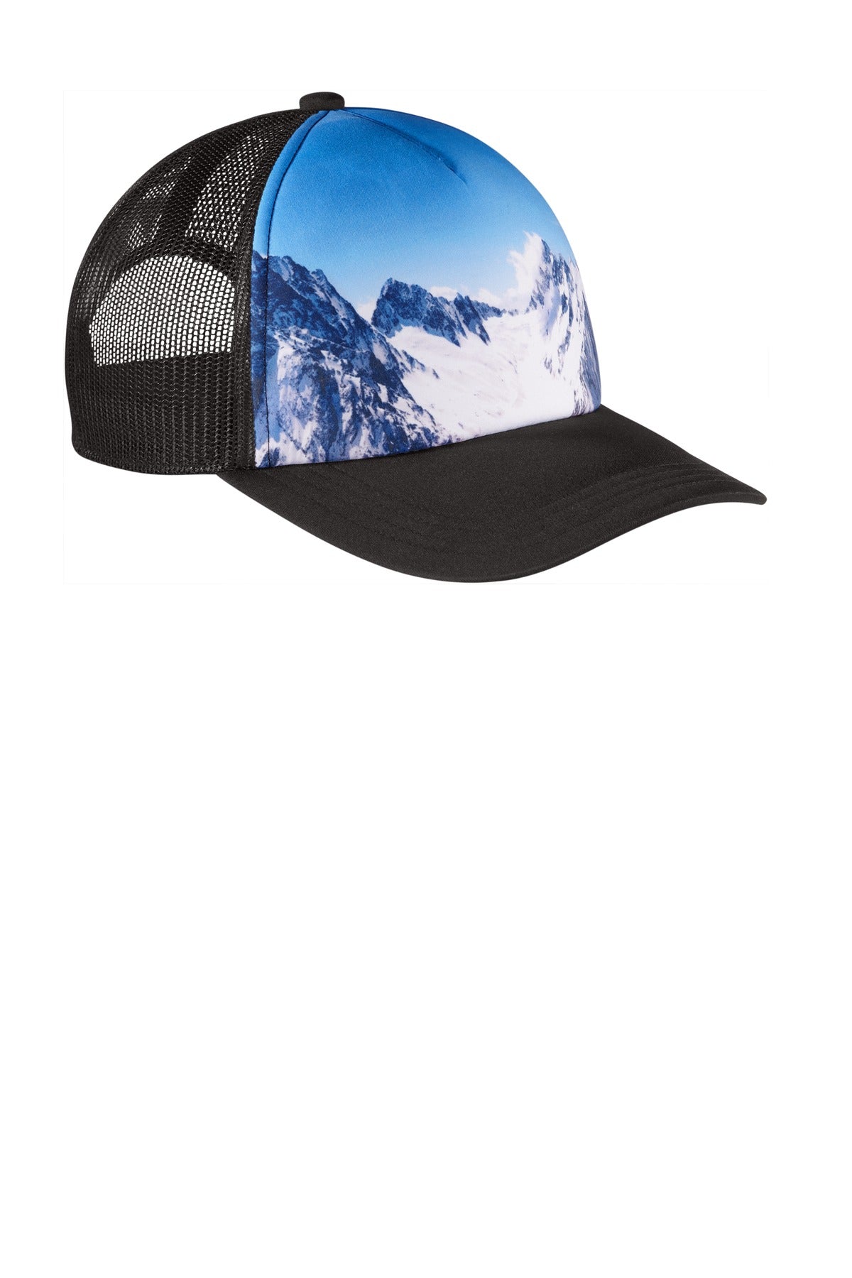 Port Authority Photo Real Snapback Trucker Cap. C950 Unisex Accessories Hats & Caps