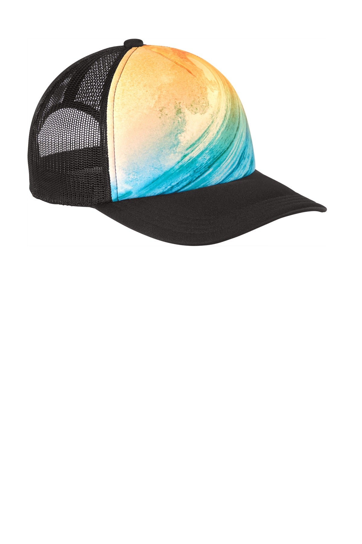 Port Authority Photo Real Snapback Trucker Cap. C950 Unisex Accessories Hats & Caps