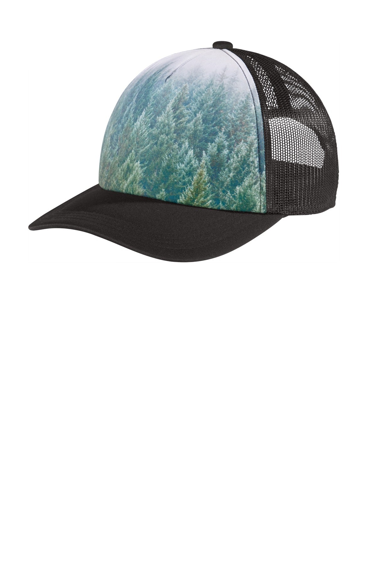 Port Authority Photo Real Snapback Trucker Cap. C950 Unisex Accessories Hats & Caps