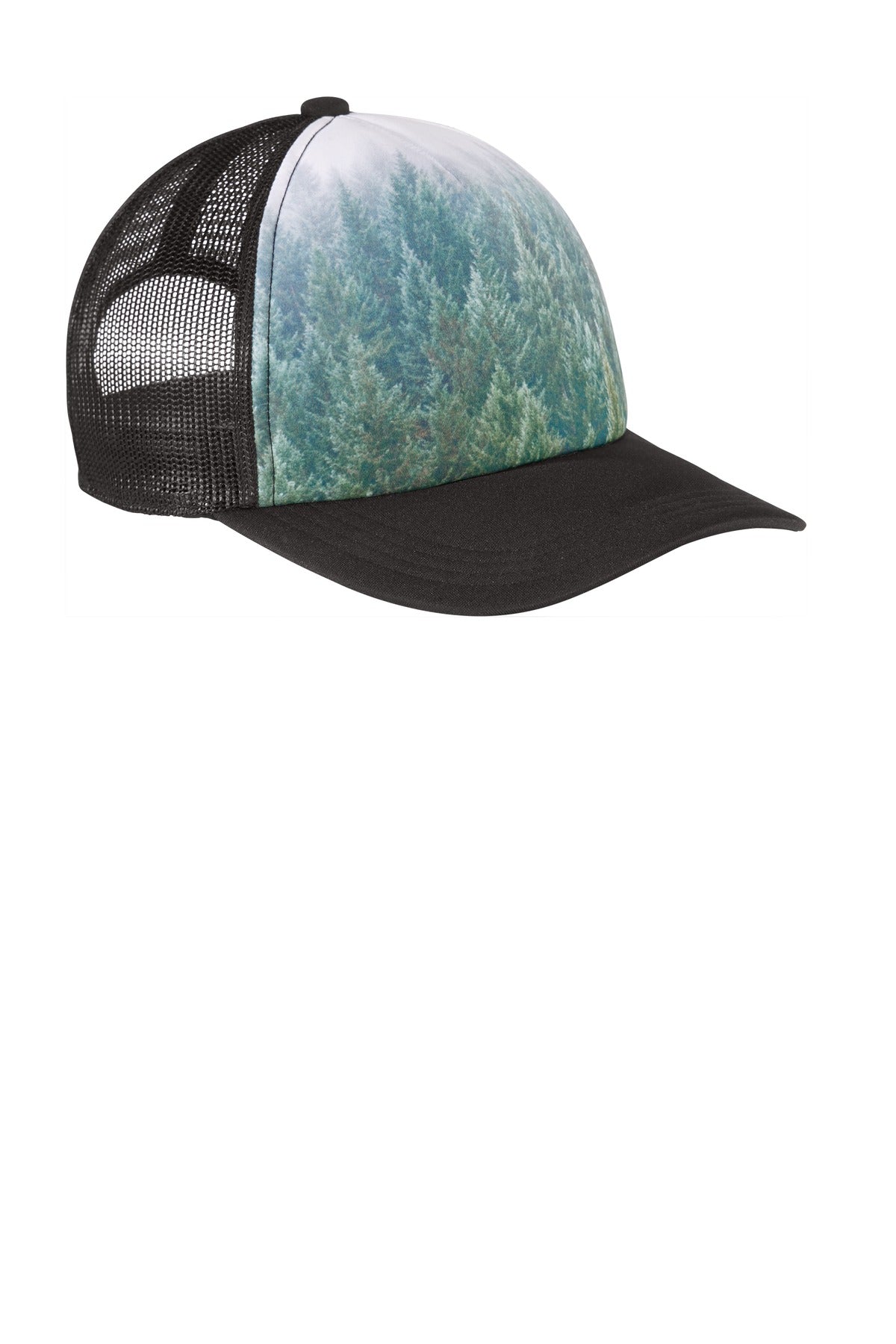Port Authority Photo Real Snapback Trucker Cap. C950 Unisex Accessories Hats & Caps