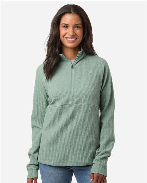 North End Women's Spirit Textured Quarter-Zip Pullover-3
