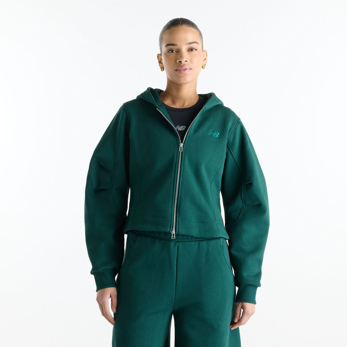 New Balance Women's Athletics Crafted Fleece Full Zip-1