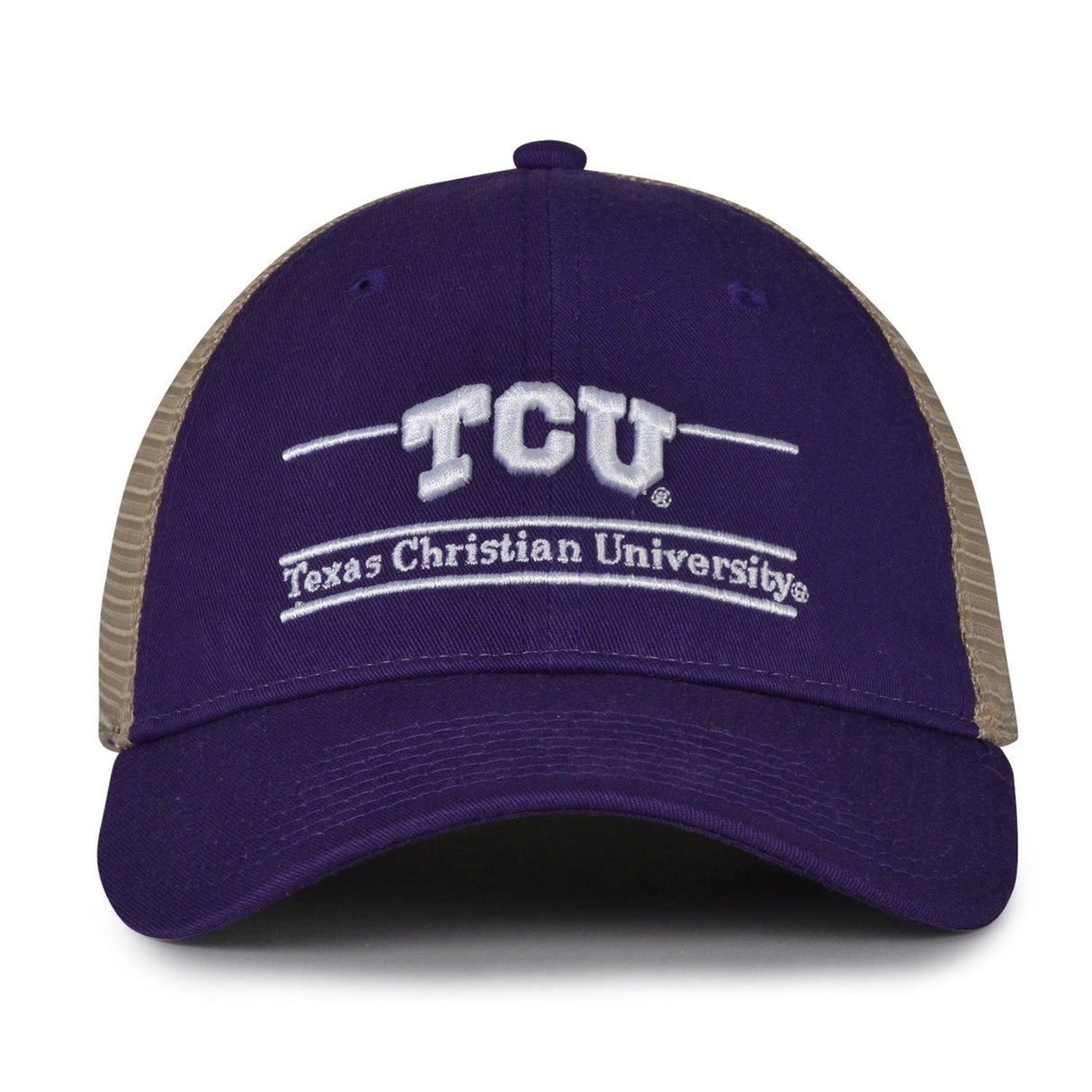 The Game Headwear Texas Christian TCU Split Bar Trucker Hat