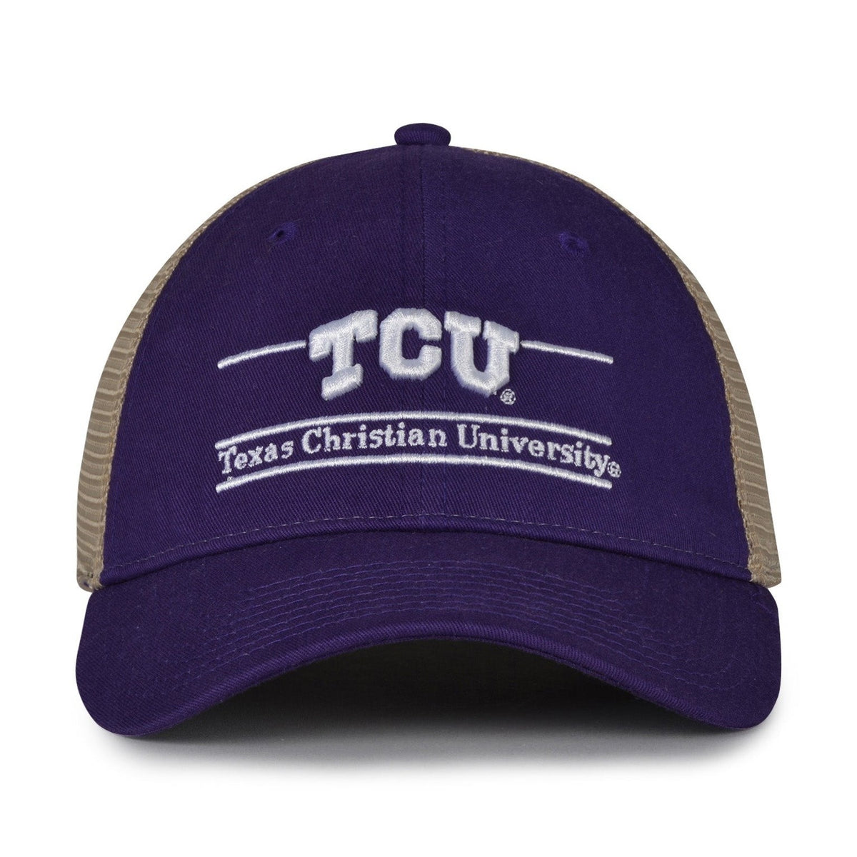 The Game Headwear Texas Christian TCU Split Bar Trucker Hat