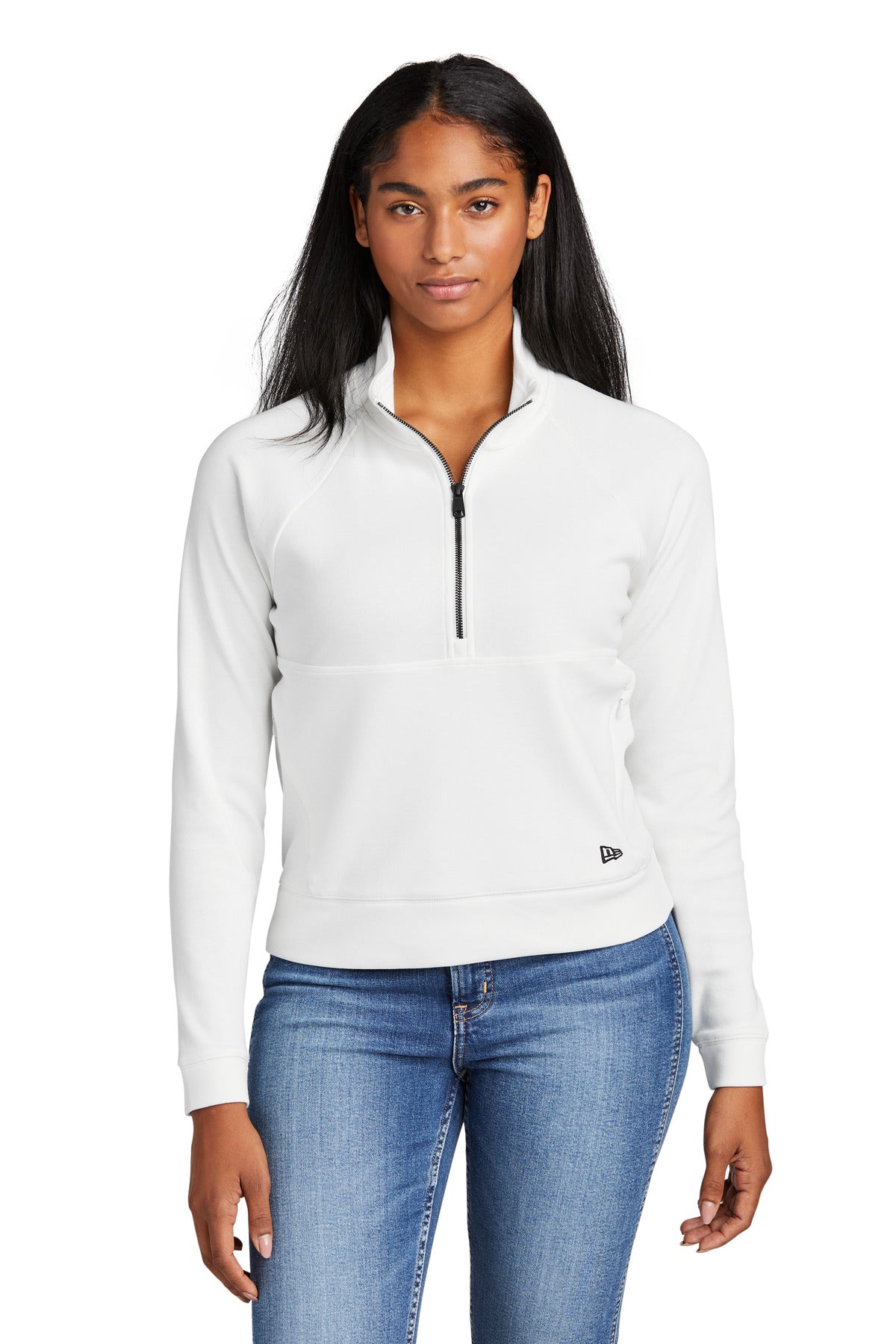 New Era Women's STS 1/2-Zip Pullover. LNEA541 Corporate Apparel Sweatshirts & Fleece