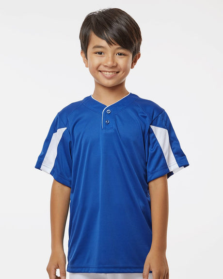 Alleson Athletic Youth Striker Placket Youth Apparel Shirts & Tops