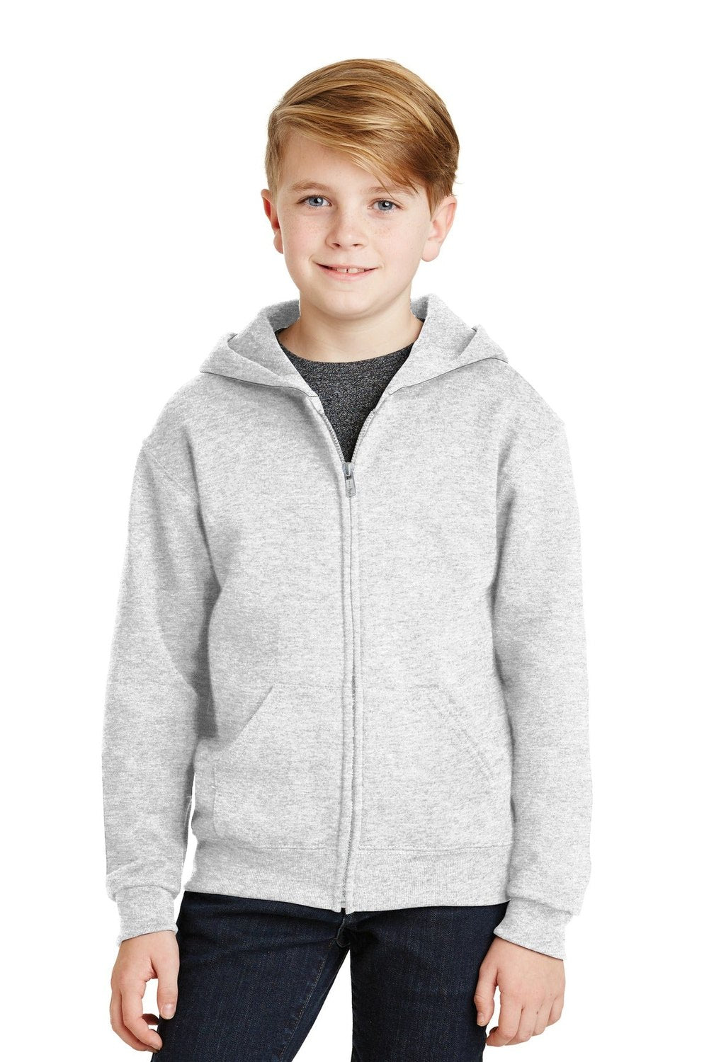 JERZEES Youth NuBlend Full-Zip Hooded Sweatshirt 993B Youth Apparel Hoodies & Sweatshirts