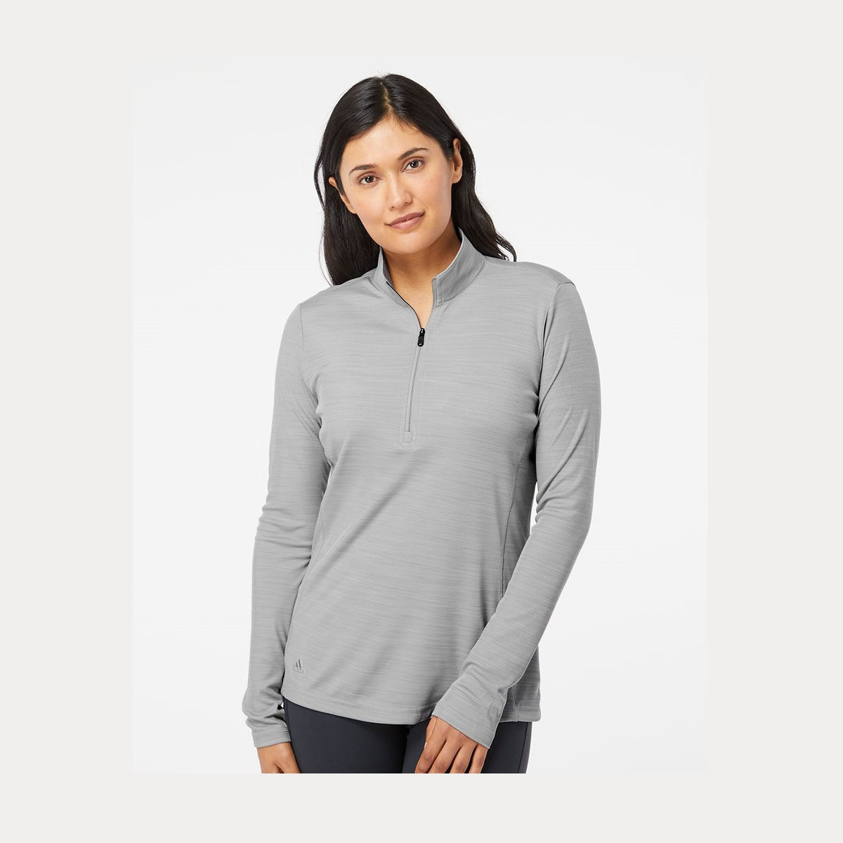 adidas Women's Lightweight M?lange Quarter-Zip Pullover