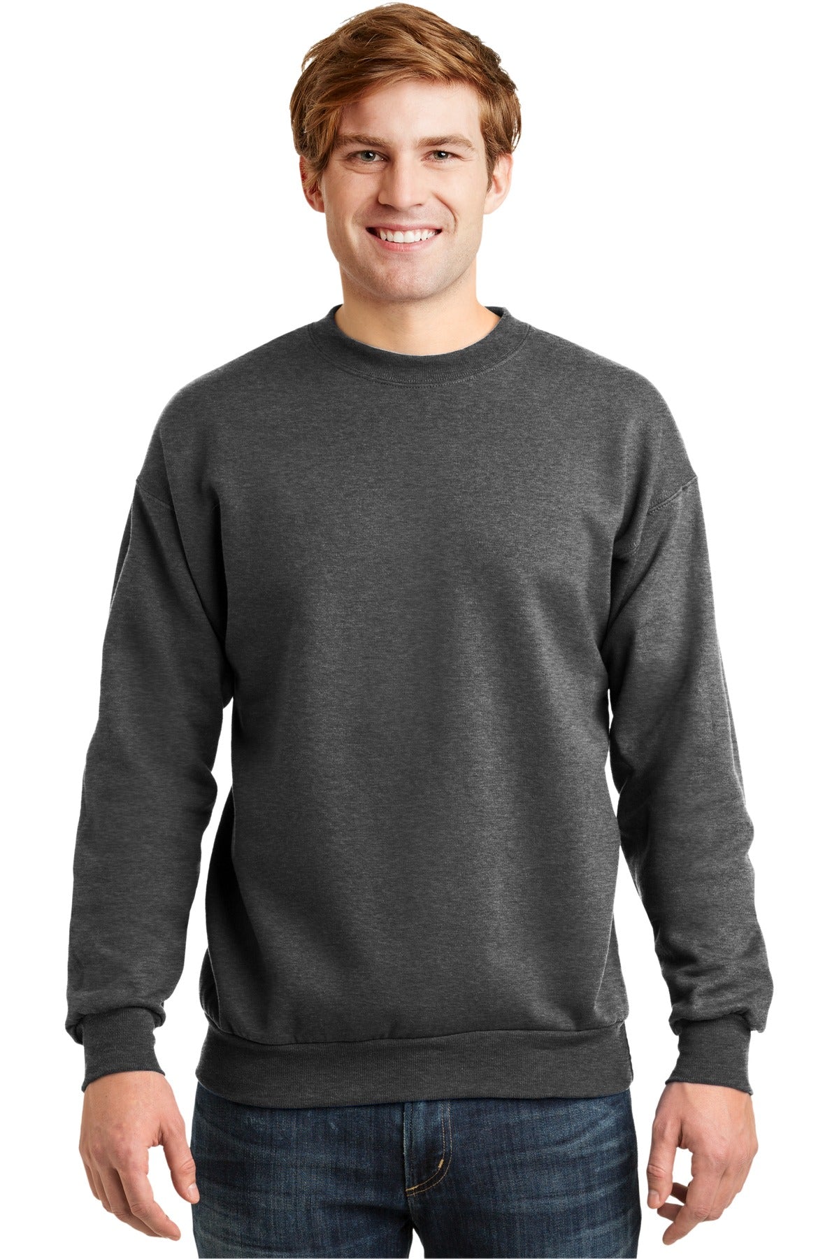 Hanes Men's - EcoSmart Crewneck Sweatshirt. P160 Mens Apparel Sweatshirts & Fleece