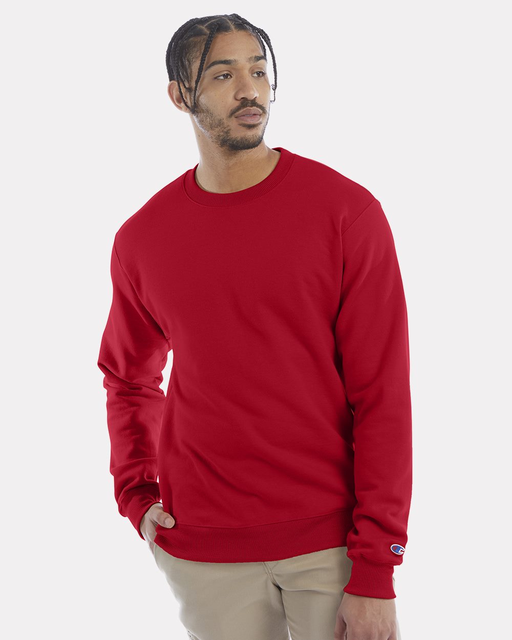 Champion Men's Powerblend Crewneck Sweatshirt Mens Apparel Sweatshirts & Fleece