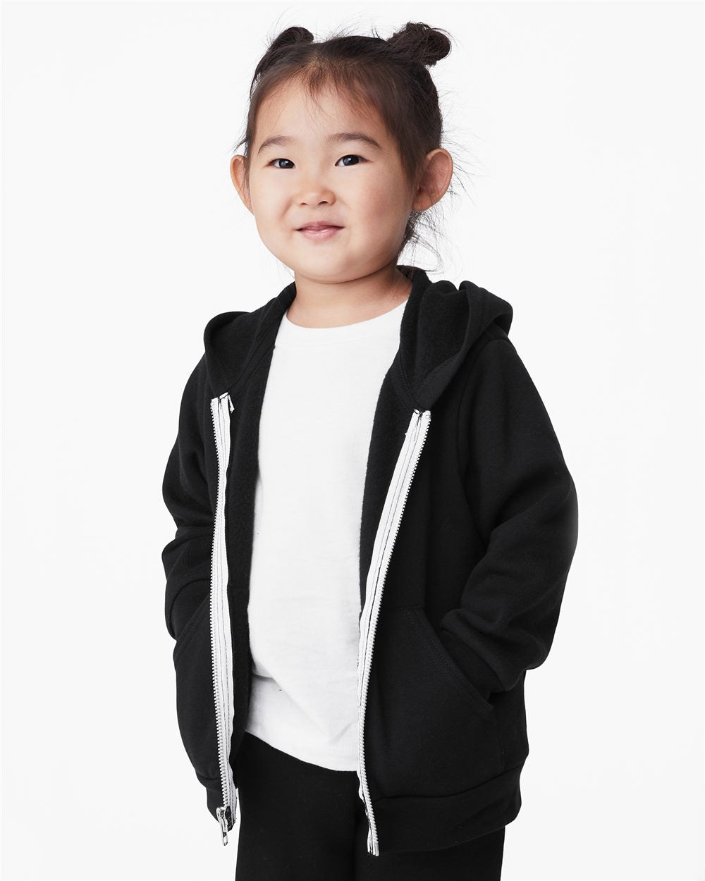 BELLA + CANVAS Toddler Sponge Fleece Full-Zip Hoodie Mens Apparel Sweatshirts & Fleece