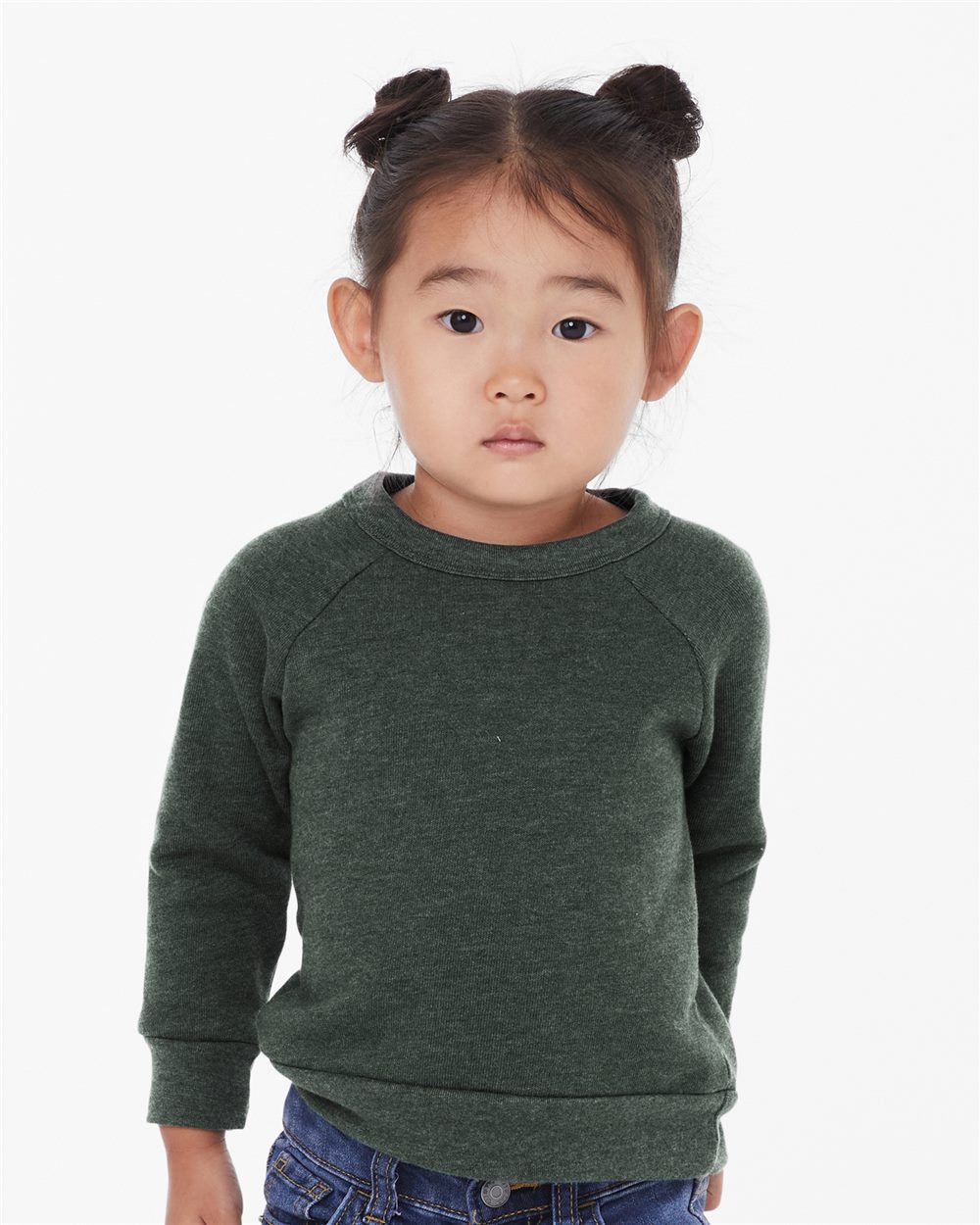 BELLA + CANVAS Toddler Sponge Fleece Raglan Sweatshirt Youth Apparel Hoodies & Sweatshirts