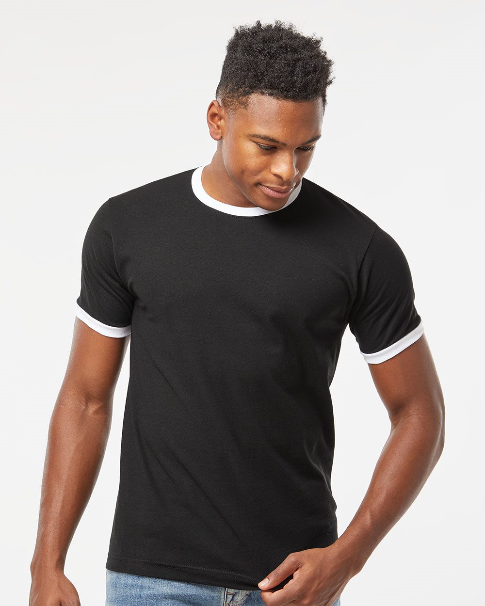 Tultex Unisex Fine Jersey Ringer T-Shirt Mens Apparel Shirts & Tops