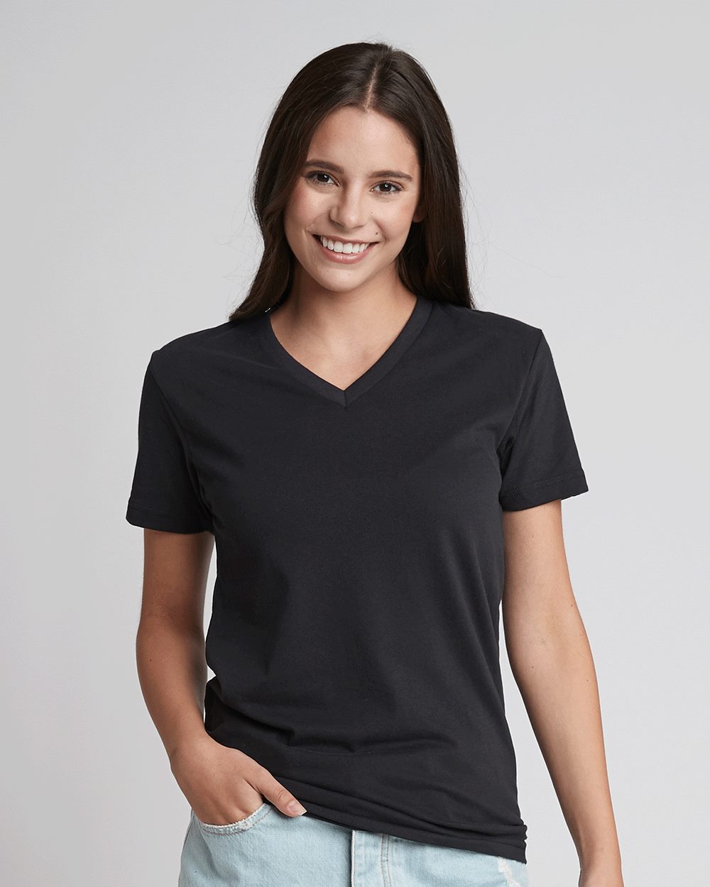 Next Level Men's Sueded V-Neck T-Shirt