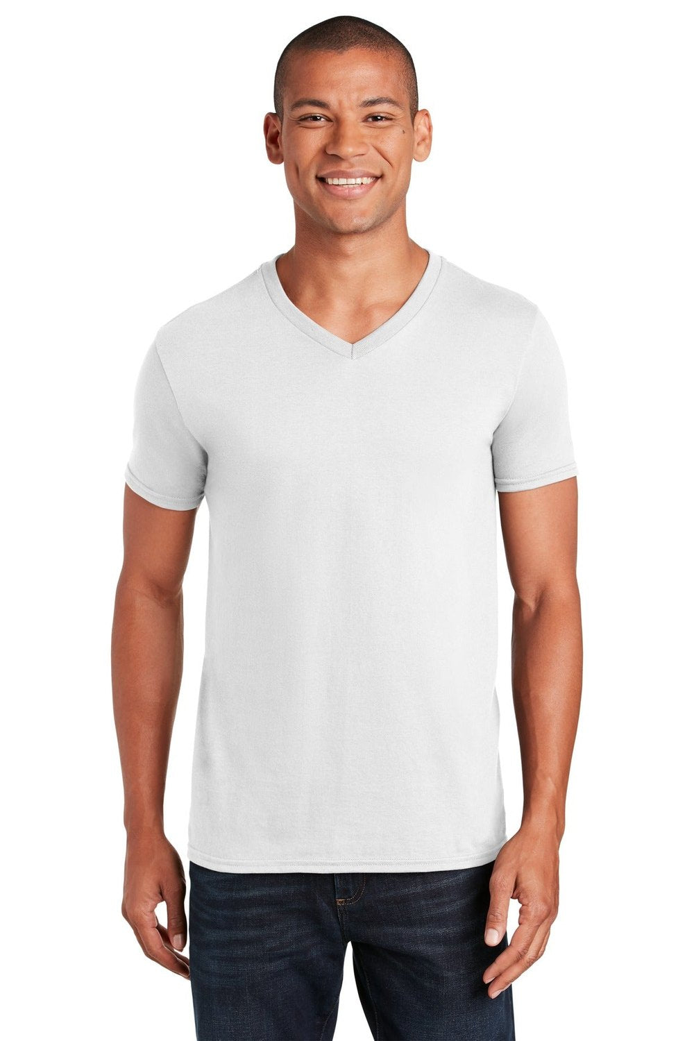 Gildan Men's Softstyle V-Neck T-Shirt. 64V00 Mens Apparel Shirts & Tops