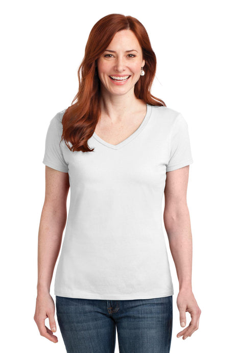 Hanes Women's Perfect-T Cotton V-Neck T-Shirt Womens Apparel Shirts & Tops