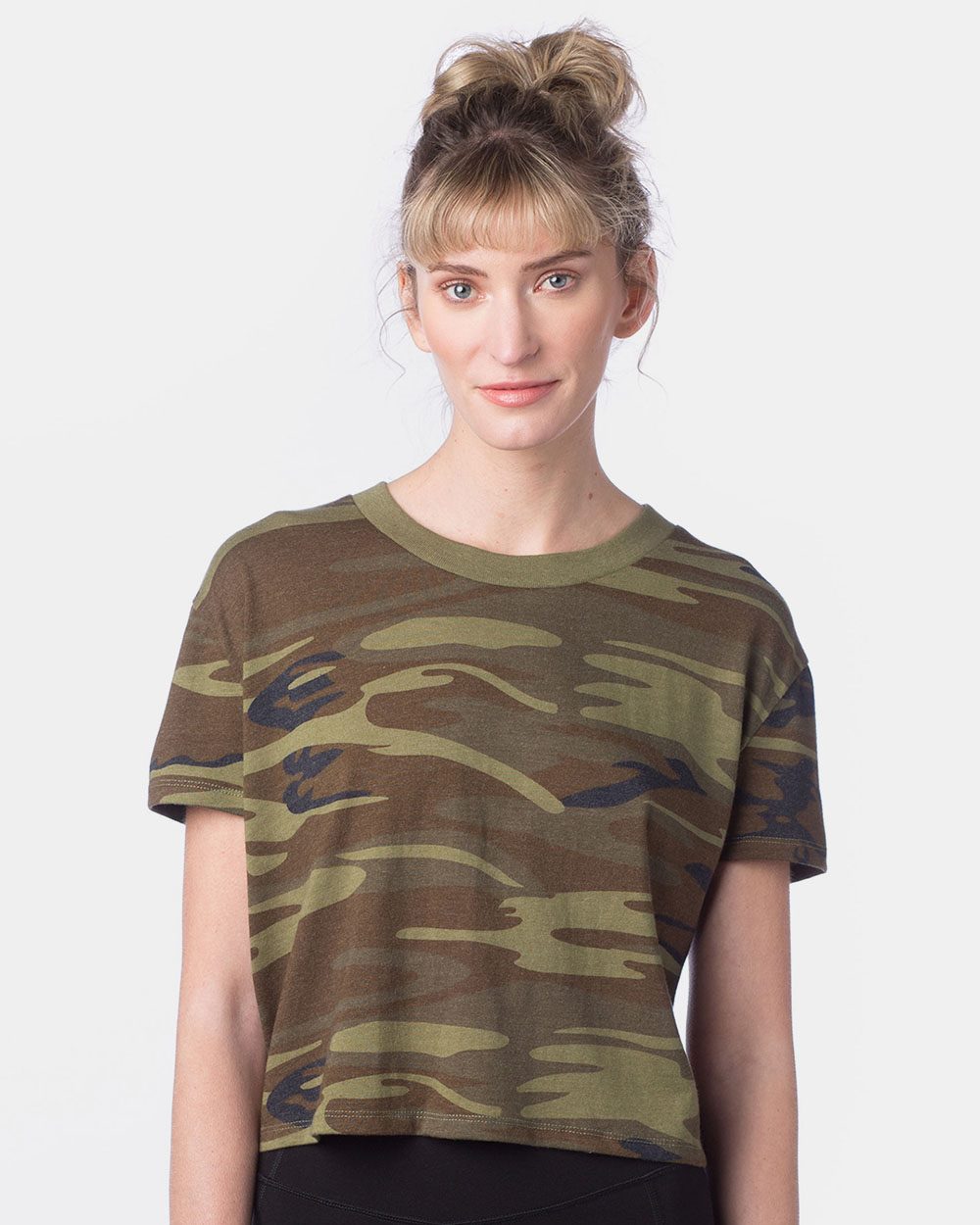 Alternative Women's Vintage Jersey Headliner Crop Tee Womens Apparel Shirts & Tops