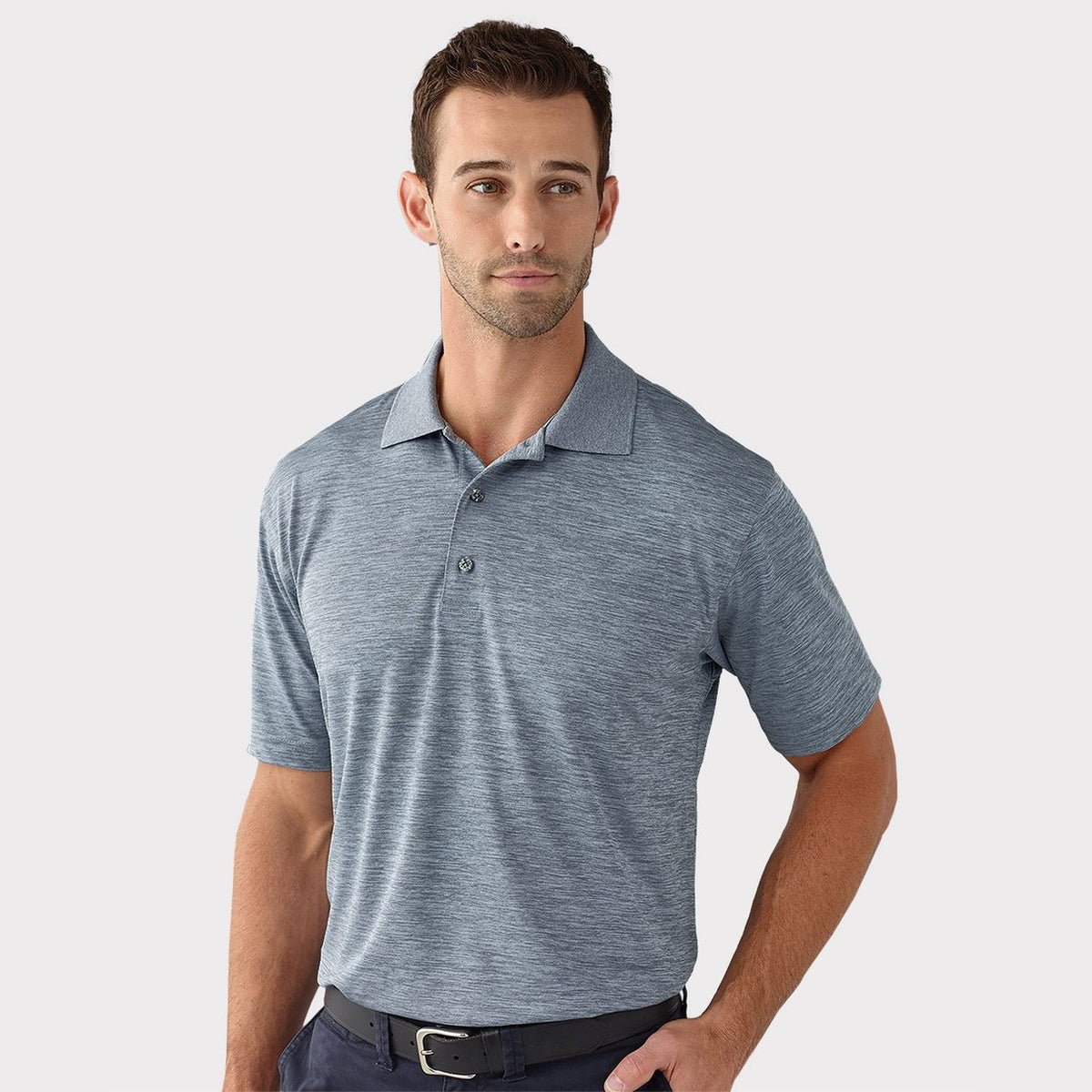 Paragon Men's Dakota Striated Heather Polo