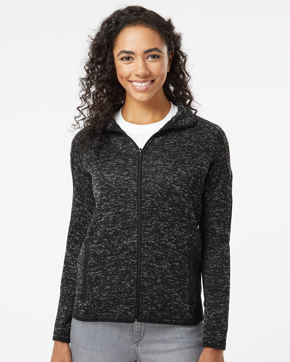 Burnside Women's Sweater Knit Jacket Womens Apparel Jackets & Vests