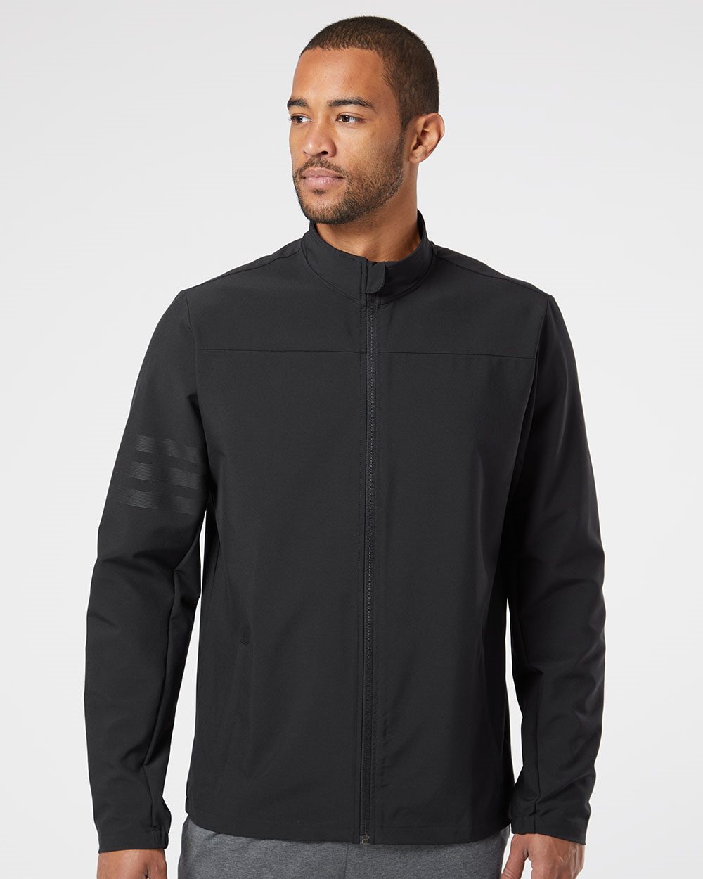 Adidas Men's 3-Stripes Full-Zip Jacket