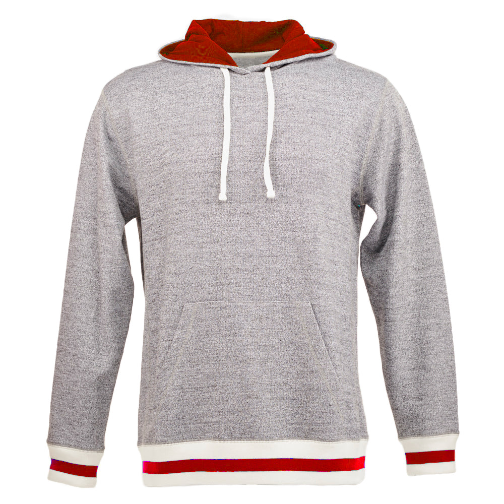 J. America Men's Peppered Fleece Hoodie 8701 Mens Apparel Sweatshirts & Fleece