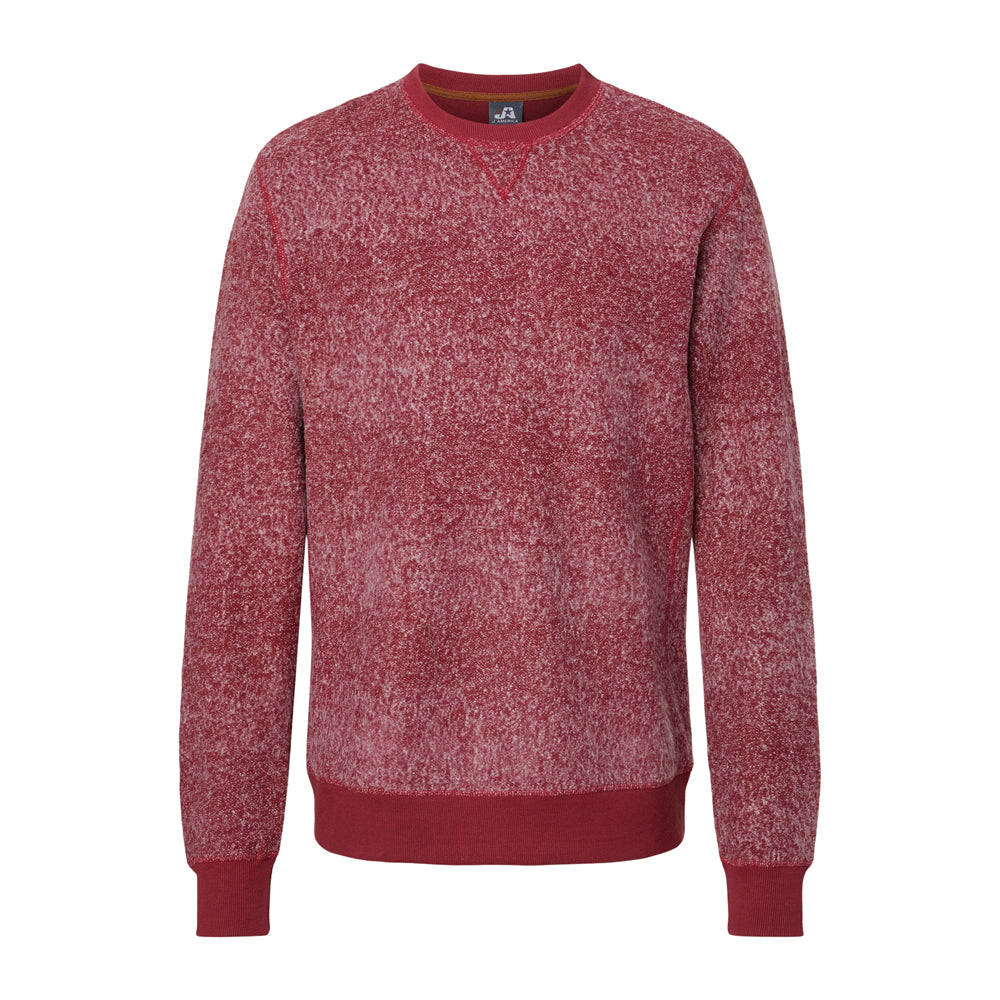 J. America Men's Aspen Crew Neck Fleece 8712 Mens Apparel Sweatshirts & Fleece
