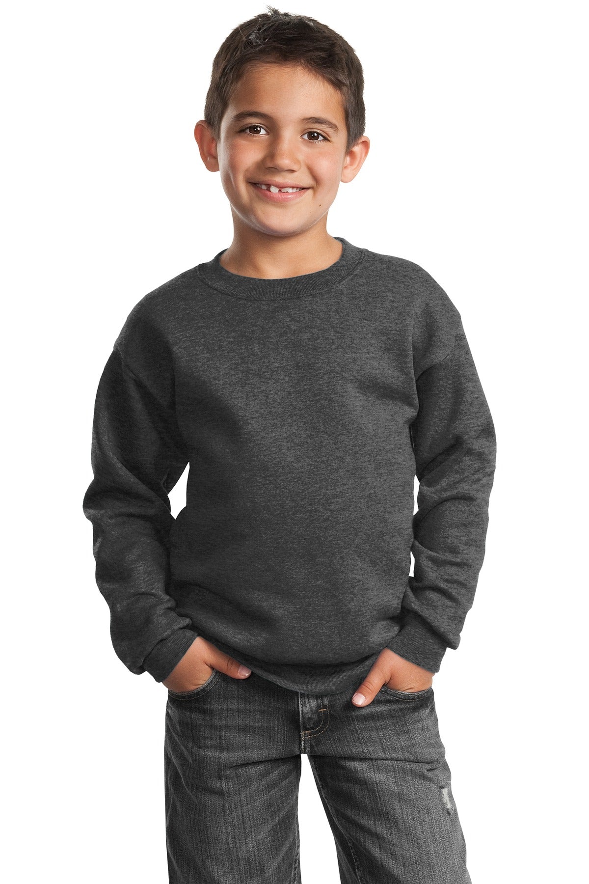Port & Company - Youth Core Fleece Crewneck Sweatshirt Youth Apparel Hoodies & Sweatshirts