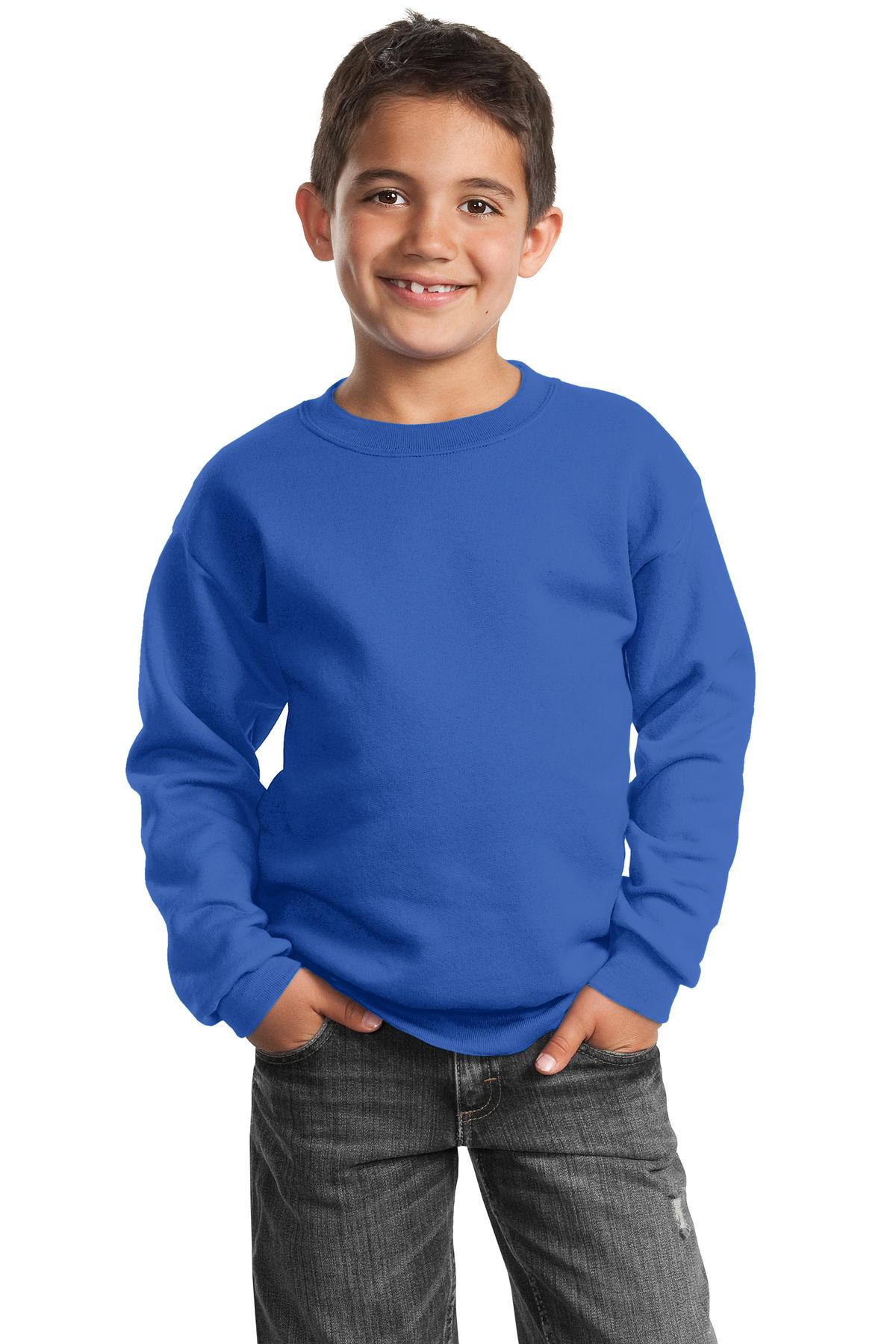 Port & Company - Youth Core Fleece Crewneck Sweatshirt Youth Apparel Hoodies & Sweatshirts