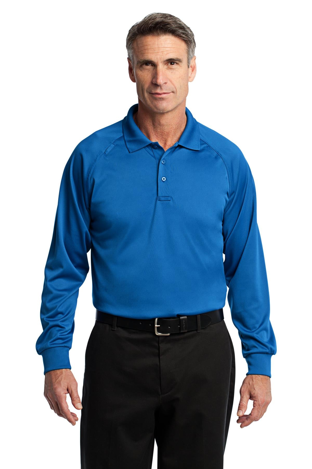 CornerStone Men's Select Long Sleeve Snag-Proof Tactical Polo. CS410LS Mens Apparel Shirts & Tops