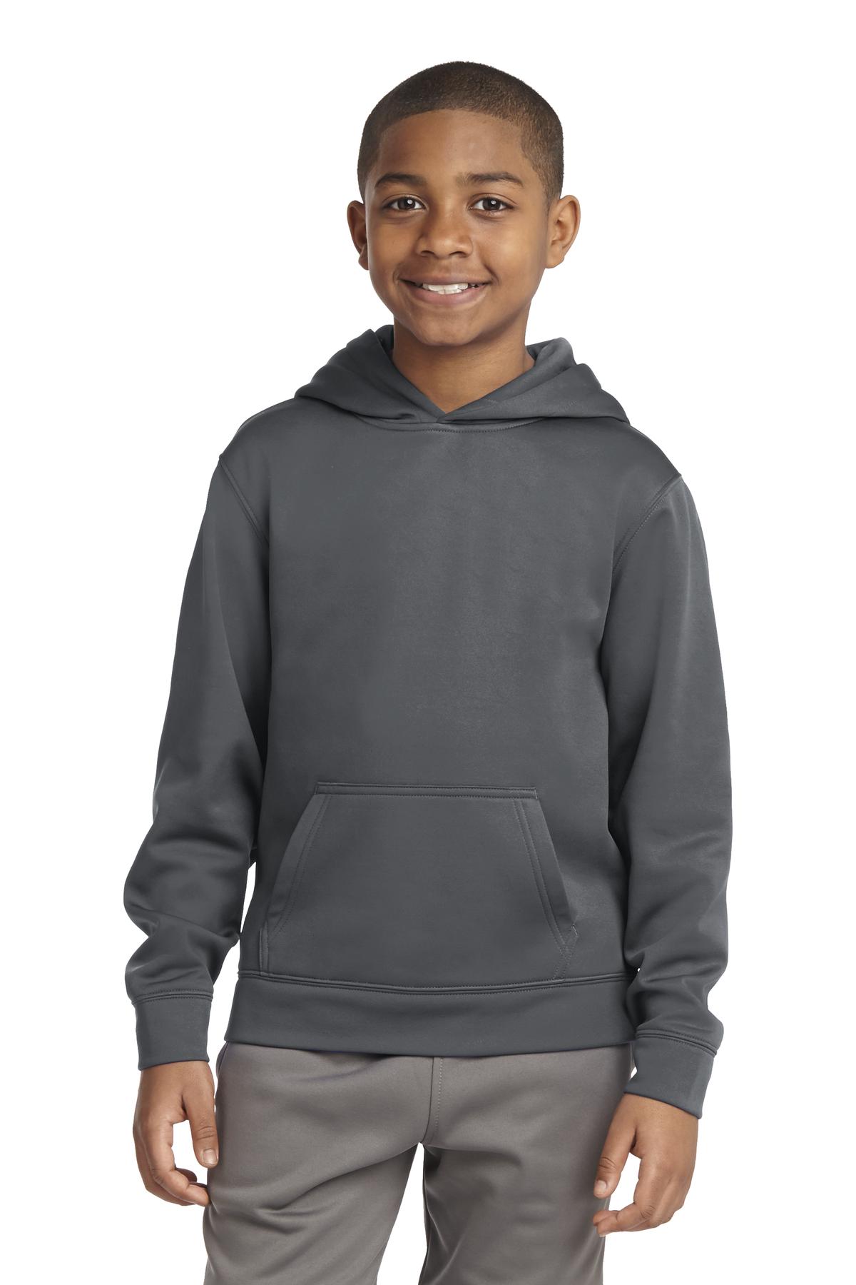 Sport-Tek Youth Sport-Wick Fleece Hooded Pullover YST244