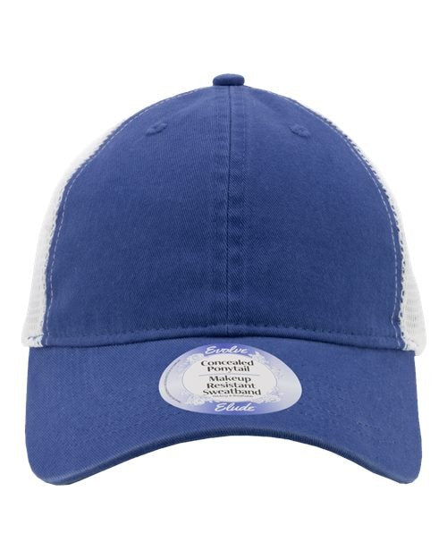 Infinity Her Women's Peached Twill Mesh Back Cap-1