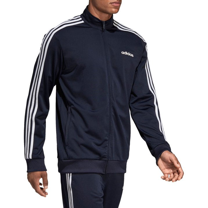 adidas Men's Essentials 3 Stripes Tricot Track Jacket Mens Apparel Jackets & Vests