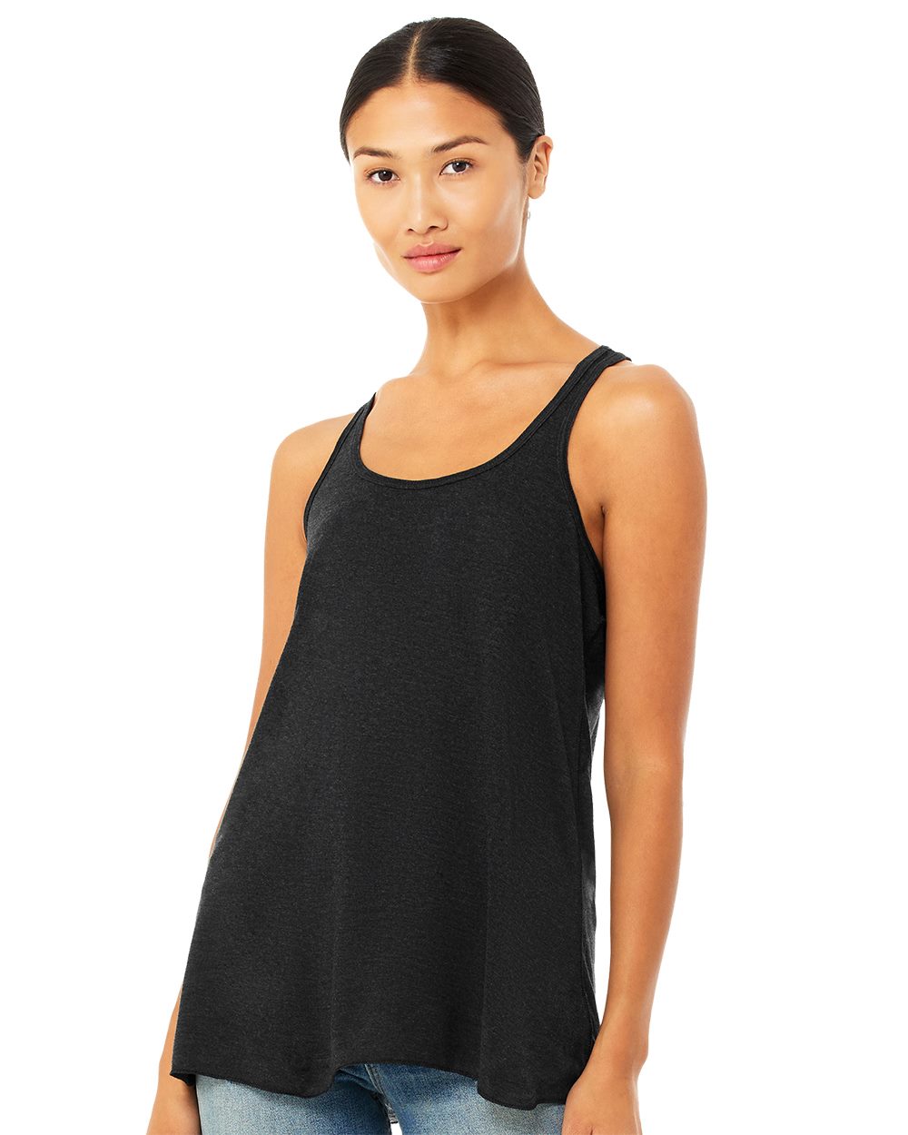 BELLA + CANVAS Women's Flowy Racerback Tank Womens Apparel Shirts & Tops