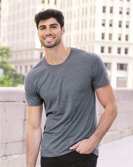 JERZEES Men's Snow Heather Jersey T-Shirt 88M Mens Apparel Shirts & Tops