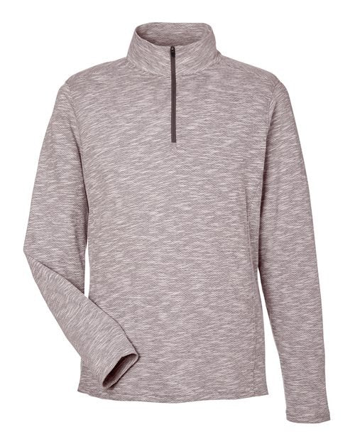 North End Men's Eclipse Jacquard Quarter-Zip Pullover-1