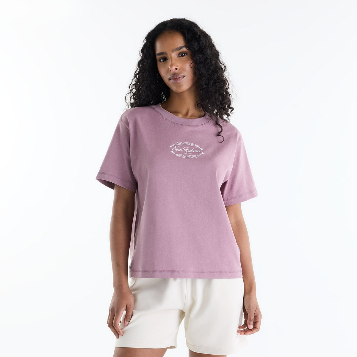 New Balance Women's Family Relaxed Hip Length T-Shirt-1