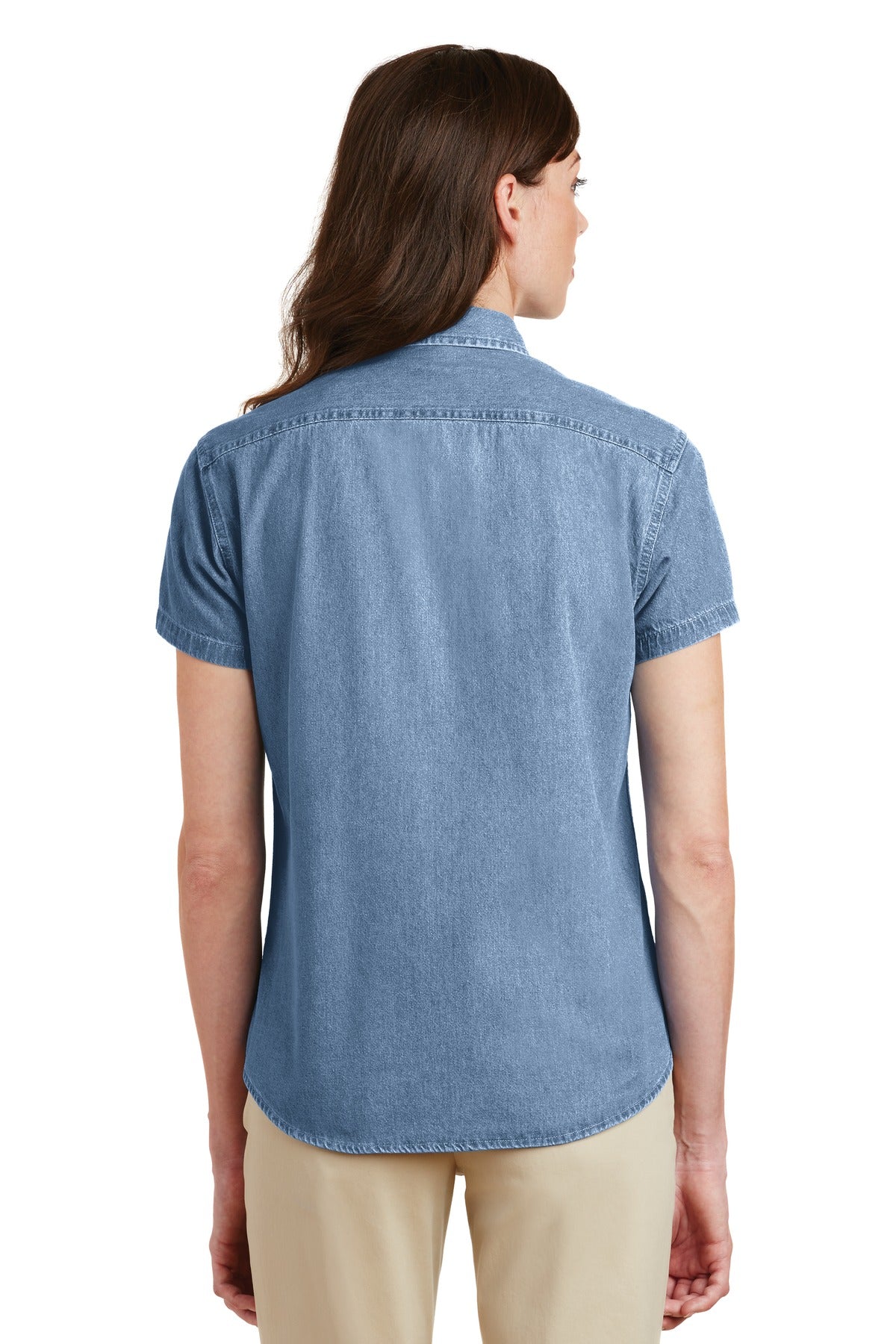 Port & Company - Women's Short Sleeve Value Denim Shirt Womens Apparel Shirts & Tops