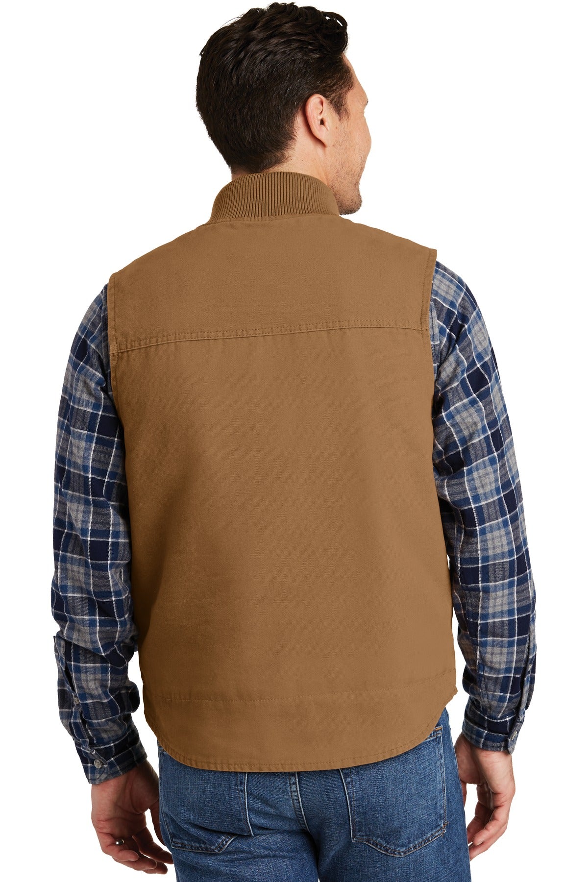 CornerStone Men's Washed Duck Cloth Vest. CSV40 Mens Apparel Jackets & Vests