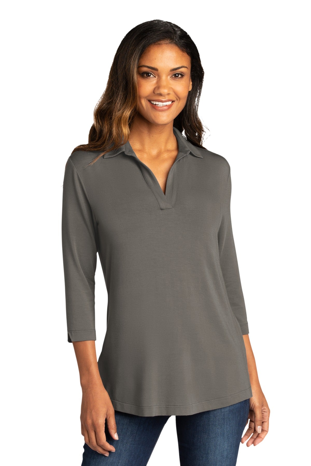 Port Authority Women's Luxe Knit Tunic. LK5601 Womens Apparel Shirts & Tops