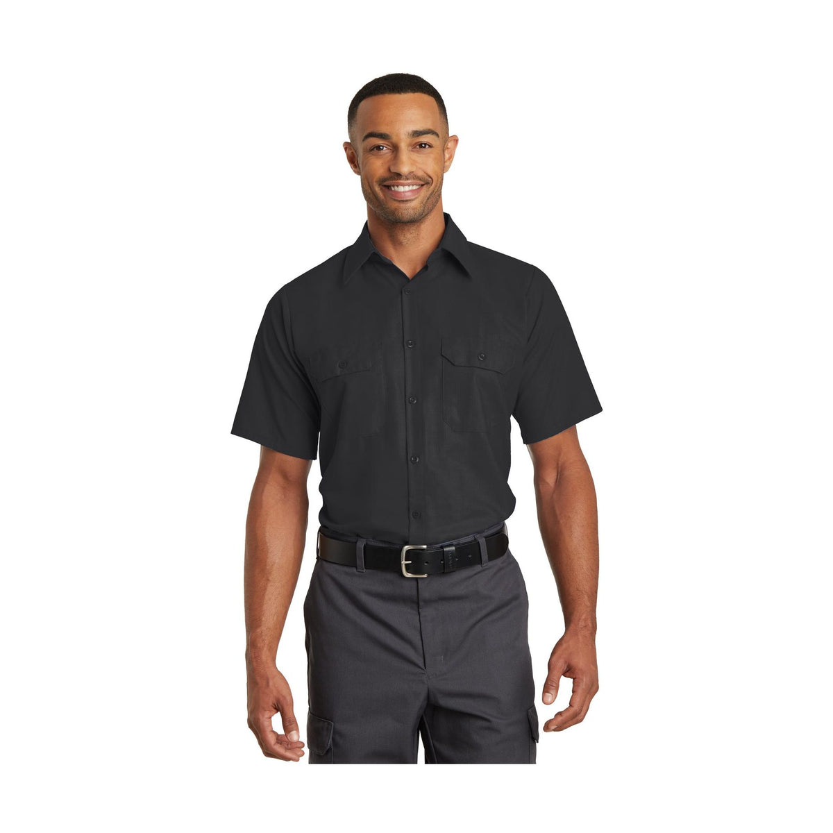 Red Kap Men's Short Sleeve Solid Ripstop Shirt