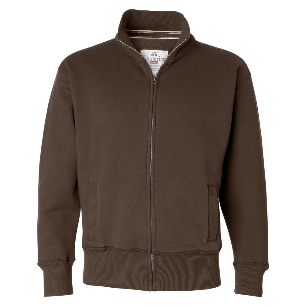 J. America Men's Vintage Solid Fleece Jacket 8984 Mens Apparel Jackets & Vests