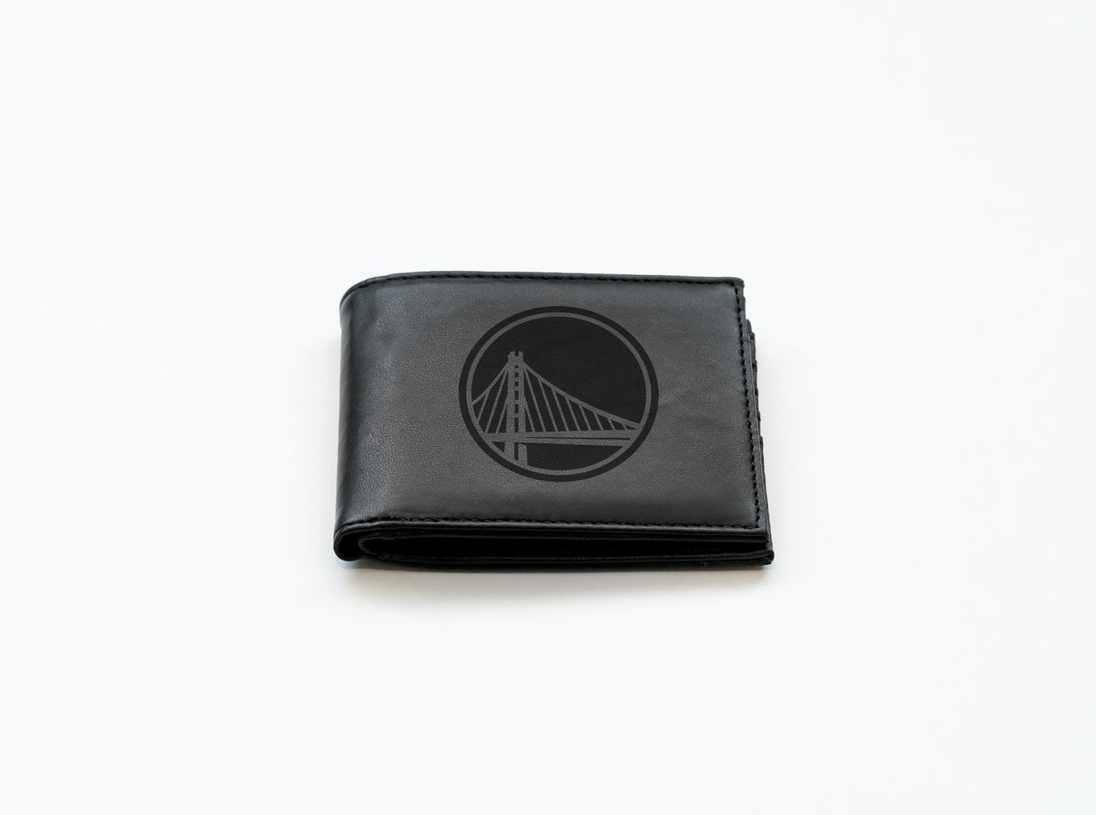Rico Industries NBA Golden State Warriors Laser Engraved Billfold Wallet-2