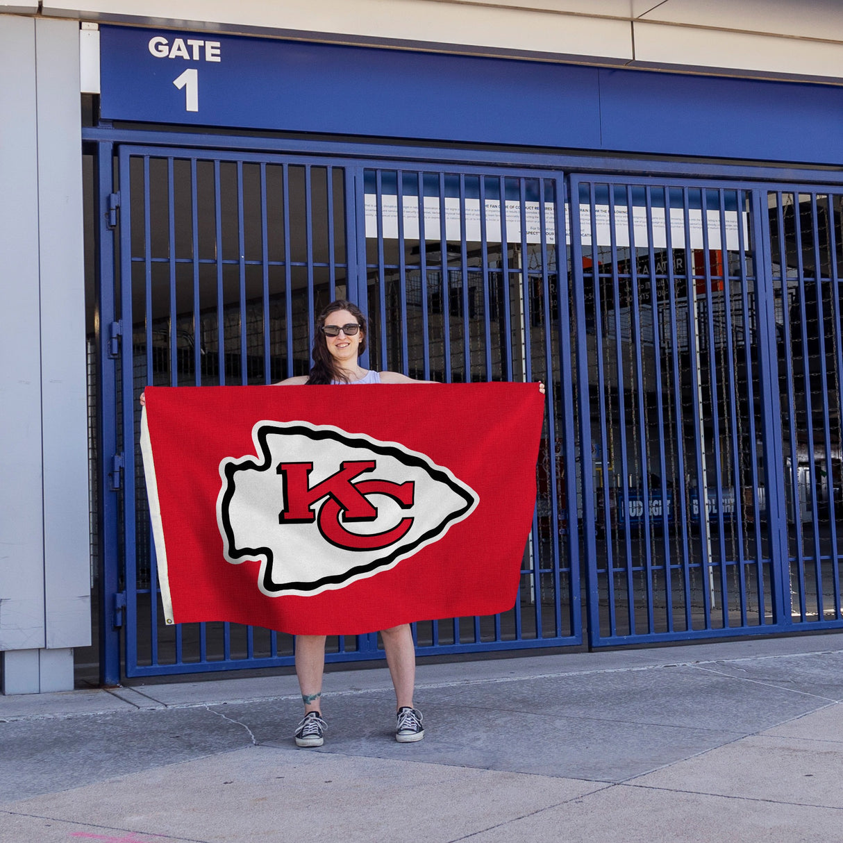 Rico Industries NFL Kansas City Chiefs Standard 3' x 5' Banner Flag-4