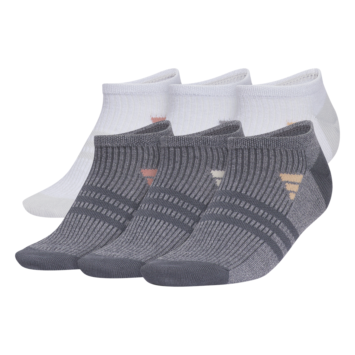 adidas Women's Superlite 3.0 6-Pack No Show Sock Unisex Accessories Socks