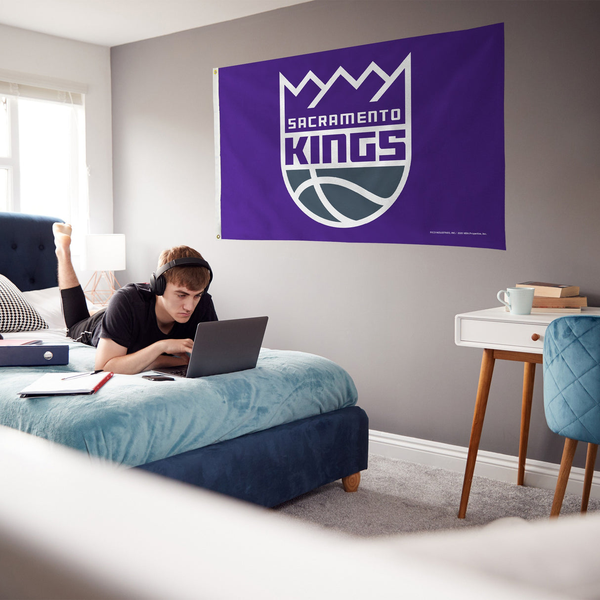 Rico Industries NBA Sacramento Kings Standard - Purple 3' x 5' Banner Flag-3