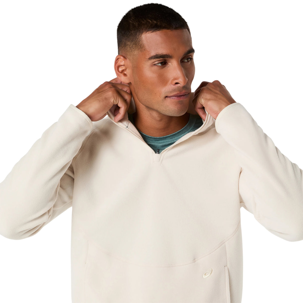 Asics Men's Refined Texture Fleece Half Zip Long Sleeve Top-6