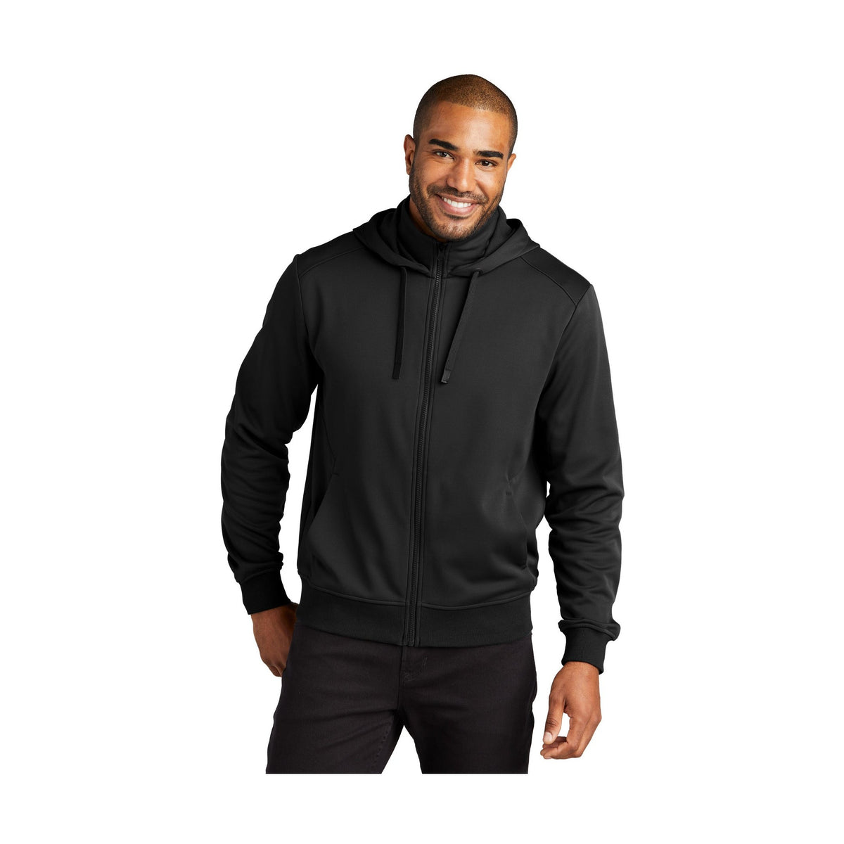 Port Authority Men's Smooth Fleece Hooded Jacket F814